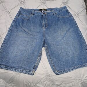 Vintage Anchor Blue Baggy Jean Denim Shorts Men’s Size 42
